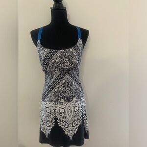 Linea Donatello Indoor Loungewear Racerback Strap Dress, Size Large